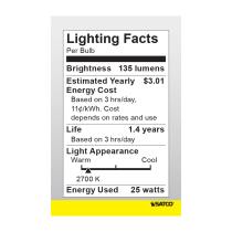 25R14/SP/120V MED BASE STUBBY - S3601