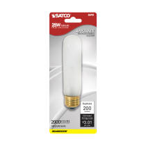 25W T10 FROSTED CARDED - S3701
