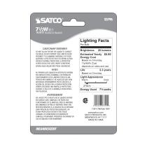 7 1/2W S11 STD WHT - S3795