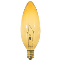 40W TORP CAND TRANS AMBER - S3818