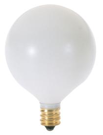 60W G16 1/2 CAND SATIN WHITE - S3832