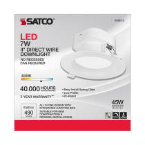 7WLED/DW/RDL/4/40K/120V - S39013