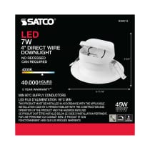 7WLED/DW/RDL/4/40K/120V - S39013