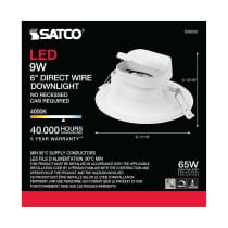 9WLED/DW/RDL/5-6/40K/120V - S39028