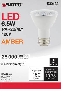 6.5PAR20/LED/40'/AMBER - S39188