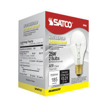 25W A19 CLEAR STD BULB 130V - S3940