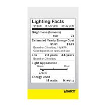 15W A-15 CLEAR MED BASE - S3948