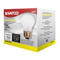 15W A-15 FROSTED MED BASE - S3949