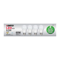 9.5A19/LED/827/ND/120V/4PK - S39596