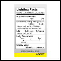 40A15 CLEAR E12 NICKEL PLATED - S4160