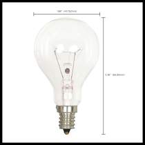 40A15 CLEAR E12 NICKEL PLATED - S4160