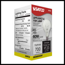 60A15 CLEAR E12 NICKEL PLATED - S4162