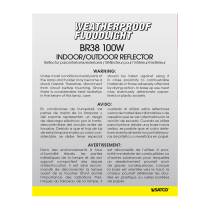 100W BR-38 RED 120V. - S4424