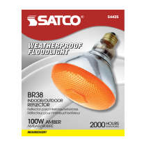 100W BR-38 AMBER 120V. - S4425