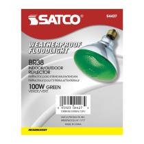 100W BR-38 GREEN 120V. - S4427