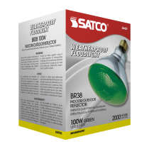 100W BR-38 GREEN 120V. - S4427