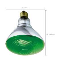 100W BR-38 GREEN 120V. - S4427