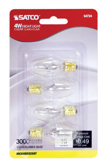 4C7 CAND CLEAR 120V 4/CD - S4724