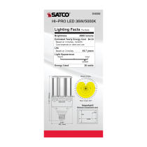 36W/LED/HP/850/100-277V/E26 - S49392