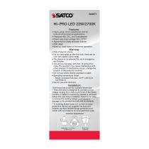 22W/LED/HP/827/100-277V/E26 - S49671