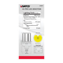 36W/LED/HP/827/100-277V/E26 - S49672