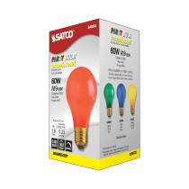 60W A19 STD RED CERAMIC - S4984