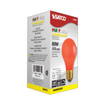60W A19 STD RED CERAMIC - S4984