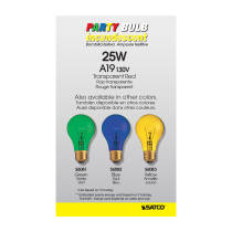 25W A19 TRANS. RED 130V - S6080