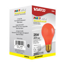 25W A19 CERAMIC RED 130V. - S6090