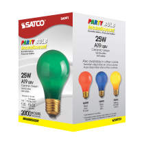 25W A19 CERAMIC GREEN 130V. - S6091