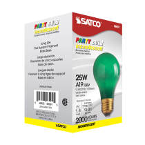 25W A19 CERAMIC GREEN 130V. - S6091