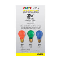 25W A19 CERAMIC YELLOW 130V - S6093