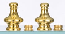 S-2" PYRAMID BR FIN KNOB - S70-131