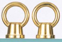 2 BRASS FIN FEMALE LOOPS - S70-255