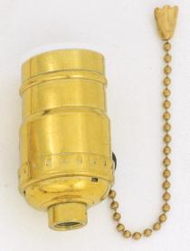 STD GILT SOCKET PULL CHAIN - S70-411