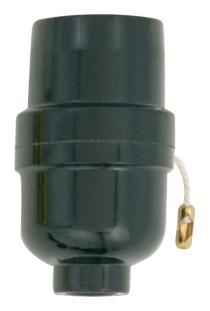 BAKELITE MED PULL CHAIN SOCKET - S70-433