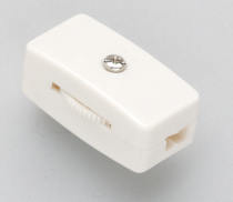 WHITE INLINE CORD SWITCH - S70-572