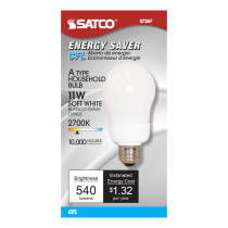 11A19/E26/2700K/120V/1PK - S7287