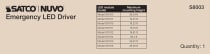 6W LED/CDL EM DRIVER - S8003