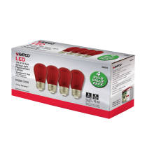 1W/LED/S14/RED/120V/ND/4PK - S8022