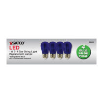 1W/LED/S14/BLUE/120V/ND/4PK - S8023