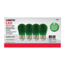 1W/LED/S14/GREEN/120V/ND/4PK - S8024