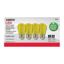 1W/LED/S14/YELLOW/120V/ND/4PK - S8025