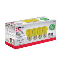 1W/LED/S14/YELLOW/120V/ND/4PK - S8025