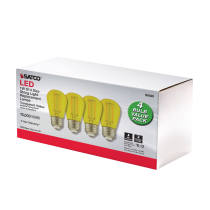 1W/LED/S14/YELLOW/120V/ND/4PK - S8025