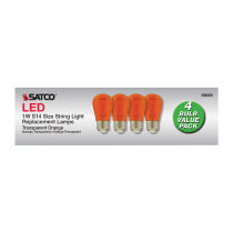 1W/LED/S14/ORANGE/120V/ND/4PK - S8026