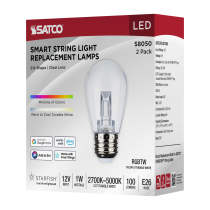 1W/LED/S14/RGBW/CL/12V/2PK - S8050