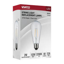 2W/LED/ST19/822/120V/2PK - S8053