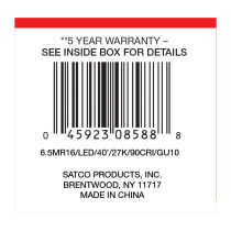 6.5MR16/LED/40'/927/GU10 - S8588