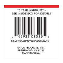 6.5MR16/LED/40'/930/GU10 - S8589